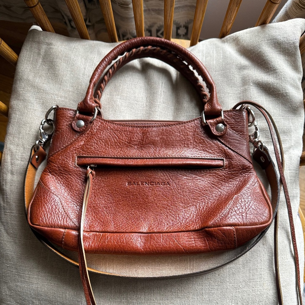 BALENCIAGA Vintage Motorcycle Bag (2000), Chestnut Brown pre First City